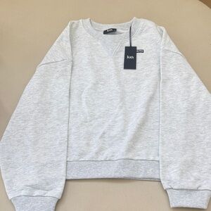 Kith kids Light Heather Gray Crewneck Sweater